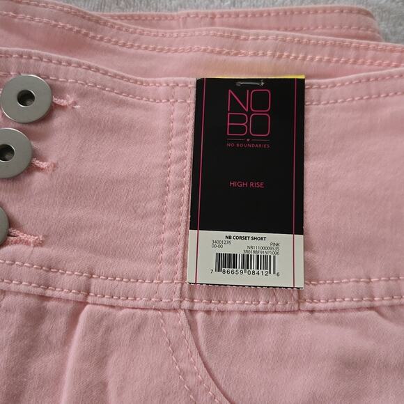 No Boundaries Juniors' Corset Shorts Pink 9999 - Picture 5 of 5